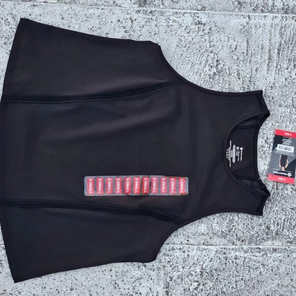 Members Mark Women Tank Top Work it Out Black Sport Top Shirt Size XS - Picture 3 of 10